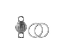 Ujjdwiurgh Porte-Clés en Alliage de Titane, Verrouillage à Ressort Haut de Gamme, Mini Anneau Rotatif Universel, Boucle-Bouton Lanterne [Lavé à la Pierre], Facile à Utiliser