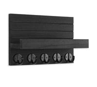 Ujjdwiurgh Porte-Clés Mural, Porte-Clés Décoratif et Porte-Courrier avec Étagère et Grands Crochets pour, Manteaux, Parapluie