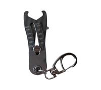 Ujjdwiurgh Porte-Clés Portable de Vérification Précise de la Taille Du Filetage, Écrou et Boulon, Vérificateur de la Taille Du Filetage, Recherche de la Taille Du Boulon, Porte-Clés 1 Pièce