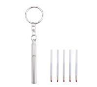 Ujjdwiurgh Porte-CléS Portable en Acier Inoxydable Stylo TéLescopique Stylo à Bille TéLescopique Outil Porte-CléS pour les Voyages en Plein Air