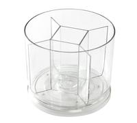 Ujjdwiurgh Porte-crayons rotatif à 360 degrés avec 5 emplacements en acrylique pour bureau et école