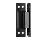Ujjdwiurgh Porte Dissimulée de 4 Pouces avec Porte en Bois Dissimulée en Acier Inoxydable, Porte Dissimulée et Charnière, Charnière Cachée, Noir