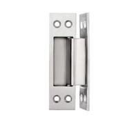 Ujjdwiurgh Porte Dissimulée de 4 Pouces avec Porte en Bois Dissimulée en Acier Inoxydable, Porte Dissimulée et Charnière Cachée, Charnière Cachée, Argent