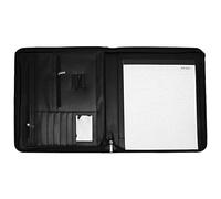 Ujjdwiurgh Porte-Documents en Cuir VéGéTalien avec Fermeture à GlissièRe pour Les Affaires avec/Table et Entretien de Cartes, Reliure de RéSumé