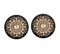 Ujjdwiurgh Porte-Encens 2 PièCes pour la DéCoration de, MéDitation, Yoga, Noir, B