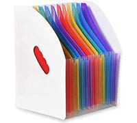 Ujjdwiurgh Porte-Fichiers éTendu Dossier Vertical A4 Panier de Rangement Vertical pour Fichiers Bureau 13 Porte-Fichiers de Poche