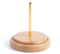 Ujjdwiurgh Porte-fil en bois pour tricot et crochet, facile à installer et à utiliser, support rotatif avec rangement de fil