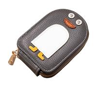 Ujjdwiurgh Porte-Monnaie Mignon pour Femme, Porte-Cartes Classique en PU pour Femme, Étui Léger à Fermeture Éclair, Portefeuille en Accordéon, Étui pour Cartes de Dessin Animé Facile à Utiliser, C