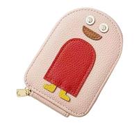 Ujjdwiurgh Porte-Monnaie Mignon pour Femme, Porte-Cartes Classique en PU pour Femme, Portefeuille Accordéon Léger à Fermeture Éclair, Étui à Cartes de Dessin Animé 8,2 X 3 X 12,4 Cm, D