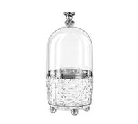 Ujjdwiurgh Porte-Pinceaux de Maquillage avec Couvercle Rotatif à 360 °, Récipient Transparent Anti-Poussière pour Pinceaux de Maquillage - un et Facile à Utiliser