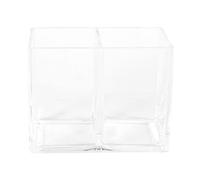 Ujjdwiurgh Porte-pinceaux de maquillage en acrylique transparent pour stylos, crayons, cosmétiques, papeterie de bureau, compartiments pour la maison, le bureau et l'école