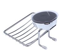 Ujjdwiurgh Porte-savon super puissant en acier inoxydable avec ventouse verrouillable pour salle de bain et cuisine (porte-savon)