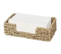 Ujjdwiurgh Porte-serviettes pour table en jonc de mer, porte-serviettes de cocktail, plateau en osier, porte-serviettes plat pour cuisine, salle de bain