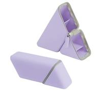 Ujjdwiurgh Porte-Stylo en Silicone Élégant, Étui à Crayons Pliable, Tasse à Stylos de Bureau et D'Étude, Organisateur de Stylos Grande Capacité, Violet.