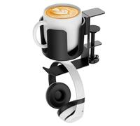 Ujjdwiurgh Porte-tasses à eau domestique sans perforation, support de tasse de type pince de table avec crochet de rangement