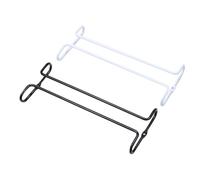 Ujjdwiurgh Porte-verres à pied réglable (2 pièces), 3 rangées sous armoire, design sans perforation