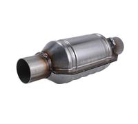 Ujjdwiurgh Pot Catalytique Universel 2,25 Pouces 400 Cellules Silencieux Haut Débit Pot Catalytique Euro 1 Rond en Acier Inoxydable