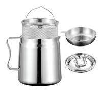 Ujjdwiurgh Pot de Filtre à en Acier Inoxydable, Récipient de Filtre à Polyvalent de Grande Capacité en Acier Inoxydable 304, Réservoir de Filtre à 2L