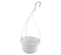 Ujjdwiurgh Pot de fleurs à suspendre avec chaîne, panier de fleurs pour la maison, le jardin, le balcon, décoration blanche