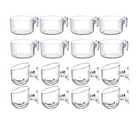 Ujjdwiurgh Pot de fleurs aquatiques en acrylique transparent pour décoration d'aquarium 2 formes