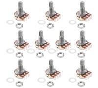 Ujjdwiurgh Potentiomètres B500K de Guitare de Petite Taille Pour Pièces de Basse de Guitare (Pack de 10)