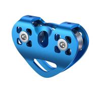 Ujjdwiurgh Poulie de Chariot à Câble avec Roulement à Billes, Accessoires d'escalade sur Glace en Plein Air, Poulie en Alliage D'Aluminium de Sauvetage de Spéléologie