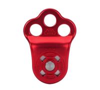 Ujjdwiurgh Poulie d'escalade 3 Trous en Alliage D'Aluminium, Roulement d'escalade pour Alpinisme, Rappel, Exercices de Travail Aérien, Facile à Utiliser A