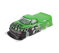Ujjdwiurgh pour 1/10 RC Voiture Venin T-10 PVC Peint Corps Coque 1/10 RC Voiture Ramasser Camion Largeur 205 Mm Empattement 255 Mm, Vert