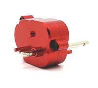 Ujjdwiurgh pour 1/12 MN82 LC79 MN78 RC Pièces de Mise à Niveau de Voiture Ensemble de Transmission Ensemble de Boîte de Vitesses en Métal Rouge