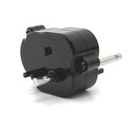 Ujjdwiurgh pour 1/12 MN82 LC79 MN78 RC Pièces de Mise à Niveau de Voiture Ensemble de Transmission Ensemble de Boîte de Vitesses en Métal Noir