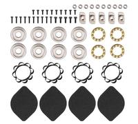 Ujjdwiurgh Pour 2.4 Bambu X1/P1 Omnidirectionnel Auto-alignement Anti-Vibration Pied Forte Absorption des Chocs 3D Pied Pad