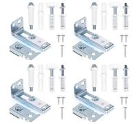 Ujjdwiurgh Pour 7/8 "à 1", le Kit de Réparation de Quincaillerie de la Porte à la Porte Inclue le Quincaillerie de Porte et de Porte Coulissante 4 pour Placard