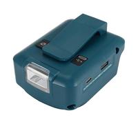 Ujjdwiurgh Pour ADP05 14.4 V/18 V Lion Batterie USB/Type-C Convertisseur Port avec LumièRe LED Projecteur LumièRe ExtéRieure pour