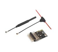 Ujjdwiurgh pour Cyclone ELRS 2.4G PWM Récepteur ExpressLRS RX 2400RX PWM/CRSF Noir pour Drone RC FPV Quadricoptère