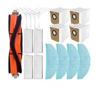 Ujjdwiurgh Pour Everybot Q5 Accessoires de rechange pour aspirateur Brosse latérale Rouleau principal Sac à poussière Filtre HEPA