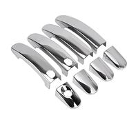 Ujjdwiurgh pour Focus Mk2 Mk3 Escape C-Max Galaxy Mondeo Mk4 Chrome Couvercle de PoignéE de Porte Garniture Superposition EntréE sans Clé