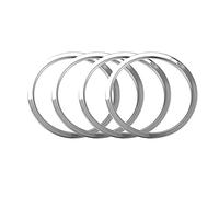 Ujjdwiurgh Pour J11 2014-2018 - Autocollant chromé en forme d'anneau de haut-parleur de voiture - Cadre intérieur - Pièces automobiles