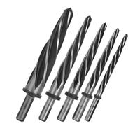 Ujjdwiurgh Pour L'Acier, le Métal, le Bois, Ensemble de Reamers Coniques HSS M2 en Alliage (5 PCS), 1/2" avec Tige à 3