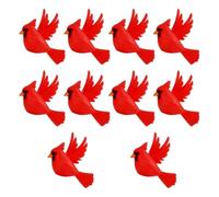 Ujjdwiurgh Pour le Bricolage de - Perles en Silicone 10 Pièces Design 3D Cardinal Adaptées pour Porte-Clés, Colliers, Bracelets.