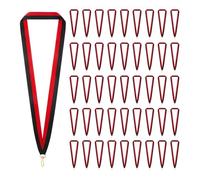 Ujjdwiurgh Pour les Fêtes Sportives Étudiantes pour les Compétitions Étudiantes, 100 Pièces de de Cou avec Clips à Pression, Cordons de Récompense Solides pour Médailles, Porte-Récompenses Plat Noir R