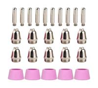 Ujjdwiurgh Pour les Pièces de Coupeur Plasma ELECTRIC 58605 20A 59184 Électrodes 59183 Embouts Buses (Kits de 25 Pièces)