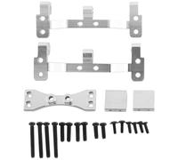 Ujjdwiurgh pour MN D90 D91 D96 MN99S 1/12 PièCes de Mise à Niveau de Voiture TéLéCommande SièGe de Base de Tige de Traction en MéTal et Accessoires de de Support de Servo, Argent