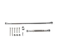 Ujjdwiurgh pour MN86S MN86 MN86KS MN86K MN G500 PièCes de Mise à Niveau Tige de Traction de Direction en MéTal Tige de Liaison Servo 1/12 Accessoires de Voiture TéLéCommandéE, Argent