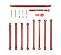 Ujjdwiurgh pour MN86S MN86 MN86KS MN86K MN G500 PièCes de Mise à Niveau Tige de Traction en MéTal Tige de Liaison Servo de Direction 1/12 Accessoires de Voiture TéLéCommandéE, Rouge