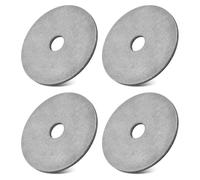 Ujjdwiurgh Pour piquets d'enquête à profil bas - 4 rondelles en acier inoxydable pour améliorer la visibilité des piquets de l'enquête - Marqueurs de ligne de propriété