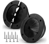 Ujjdwiurgh Pour pour le Centre de Donn¨¦es ¨¤ Domicile Gestion Du Cable de Plancher Mural 2 Pack 6 "Brosse Ronde Brosse ¨¨re Sur¨¦lev¨¦e Du Sol de Plancher