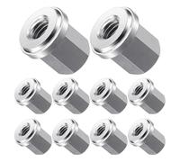 Ujjdwiurgh Pour Standard 3/8 "Compatible à Goujons 10 Pcs 3/8" Écrou de Goujon à Écrou Inoxydable en Acier Fermé