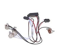 Ujjdwiurgh Preampli Egaliseur 3 Bandes Harnais EQ Systeme de Controle de tonalite Basse de Guitare pour Pickup Actif