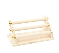 Ujjdwiurgh Présentoir à bijoux en bois à 3 niveaux pour bagues, présentoir à bijoux en T et organisateur