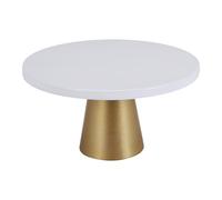 Ujjdwiurgh Présentoir à gâteaux rond en fer pour anniversaire, fête de mariage - 20,5 x 12 cm